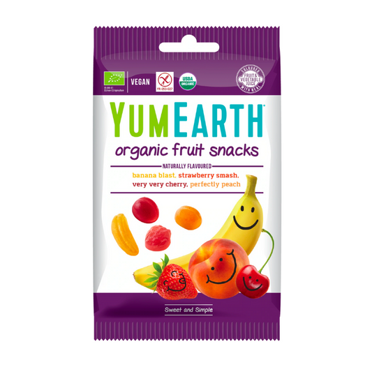 YUMEARTH Želejkonfektes ar dažādu augļu un ogu garšu BIO 50g