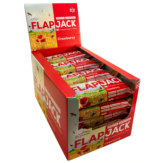 FLAPJACK Auzu pārslu batoniņi ar dzērvenēm 20x80g