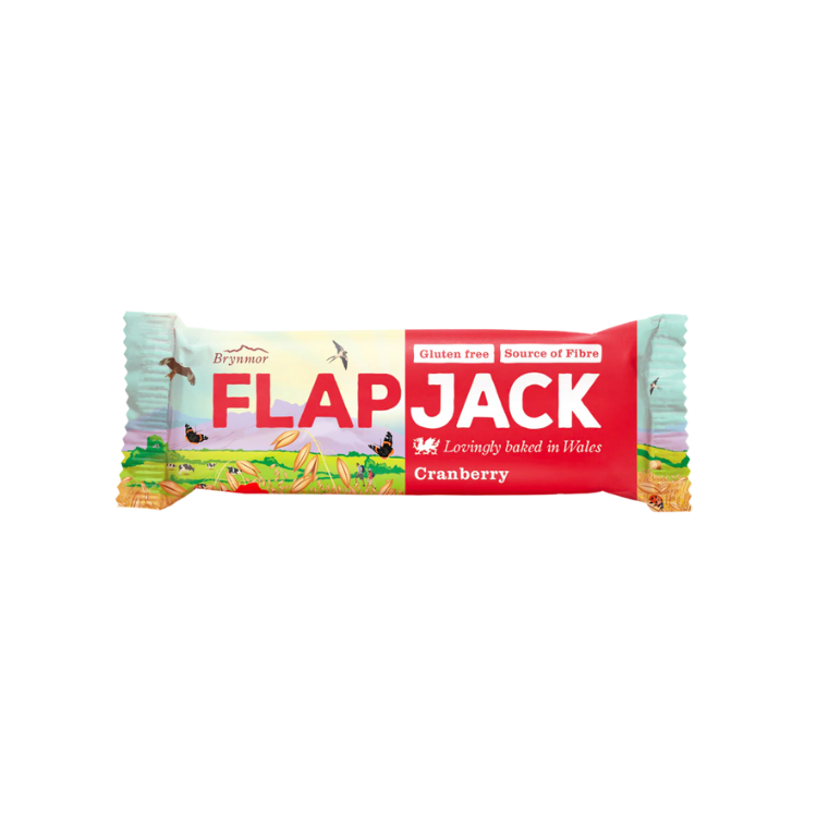 FLAPJACK Auzu pārslu batoniņi ar dzērvenēm 80g
